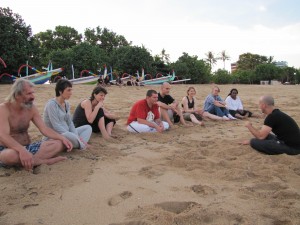 Wise esoteric and spiritual lessons on the beach